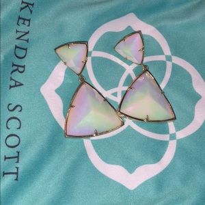 Kendra Scott Triangle dangle earrings